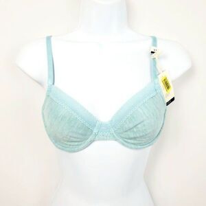 NWT Jasmine and Ginger, 34B Aqua Heather Premium Underwire Bra